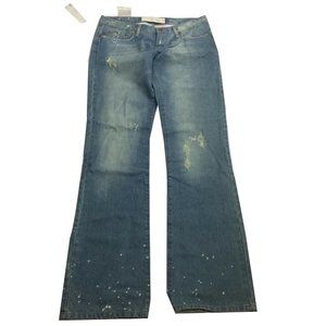 NWT Joe's Socialite Classic Fit Denim Paint Patch Jeans Women's Size 28